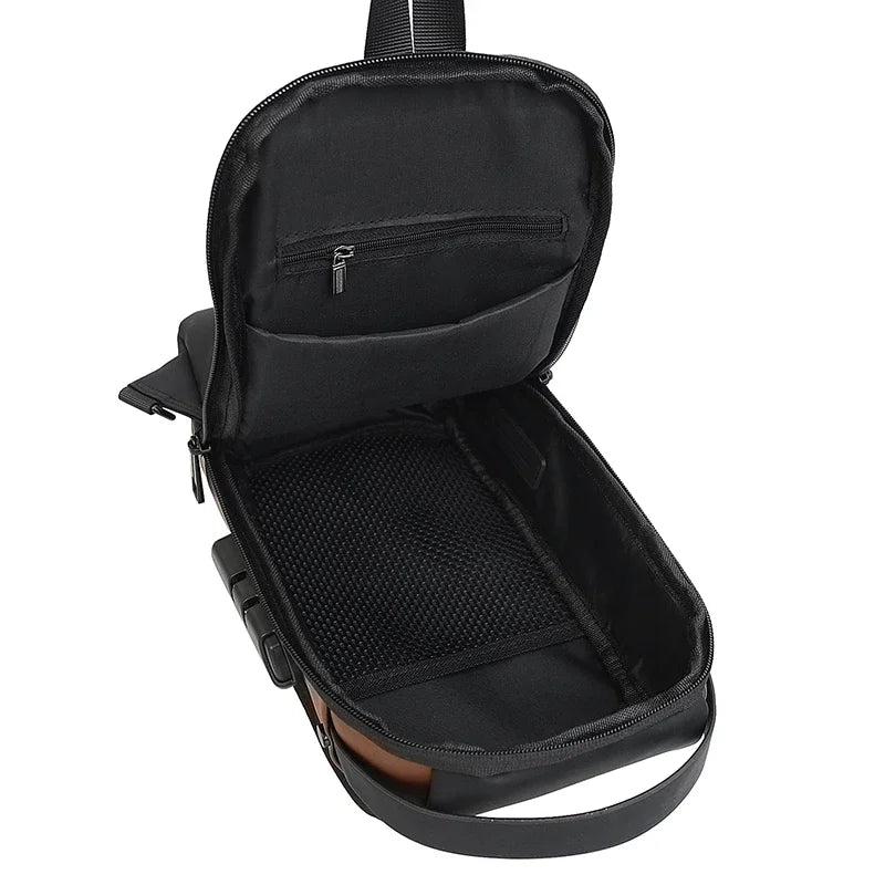 Mochila Anti-Furto com Senha USB Slim Bag