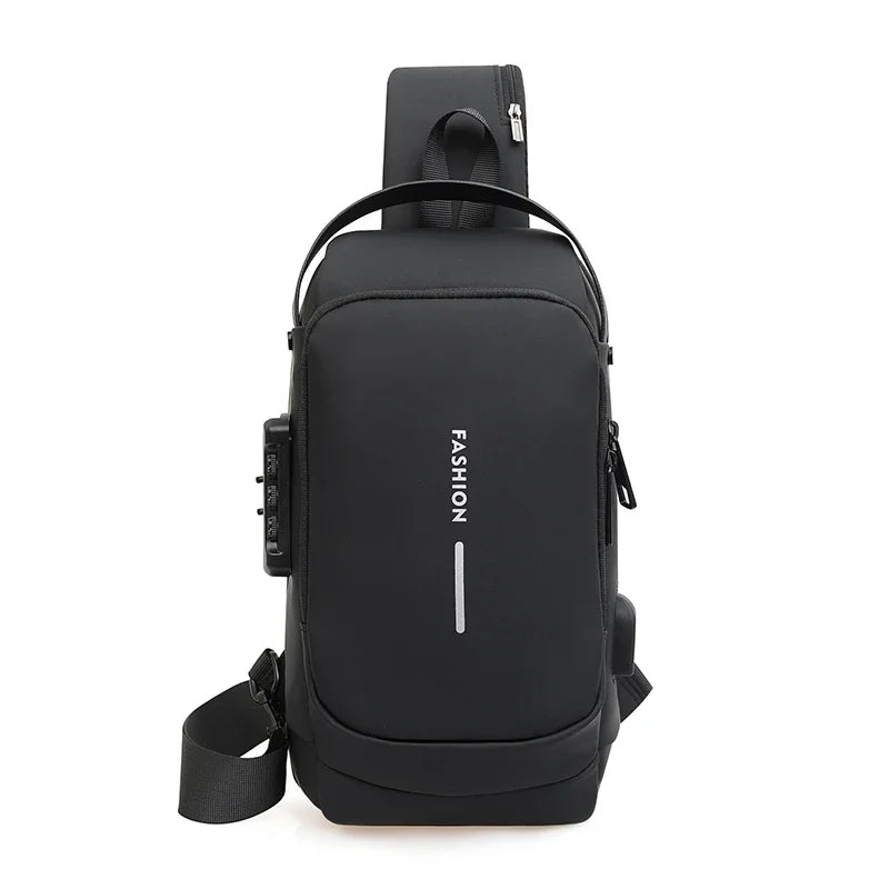 Mochila Anti-Furto com Senha USB Slim Bag