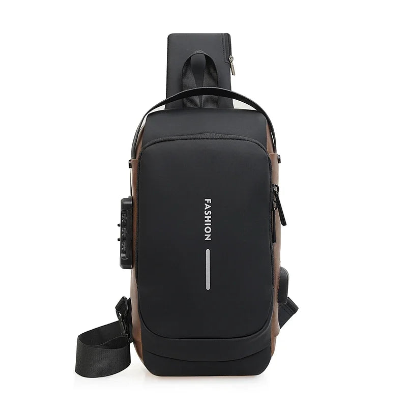Mochila Anti-Furto com Senha USB Slim Bag